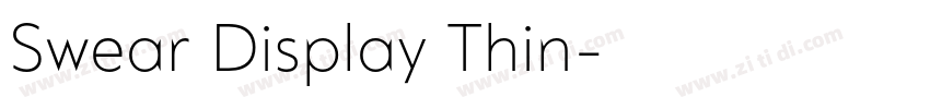 Swear Display Thin字体转换